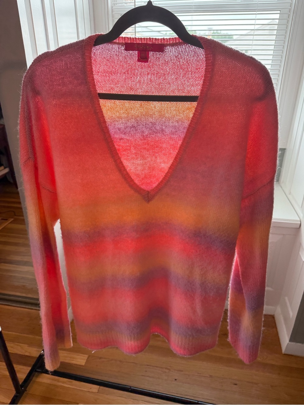Lilly Pulitzer Multi-Color Gradient V-Neck Sweater